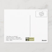 Shalom in Pesach.Fine Art Pessach Postkarte (Rückseite)