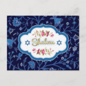 Shalom in Pesach. Happy Passover Postkarte (Vorderseite)