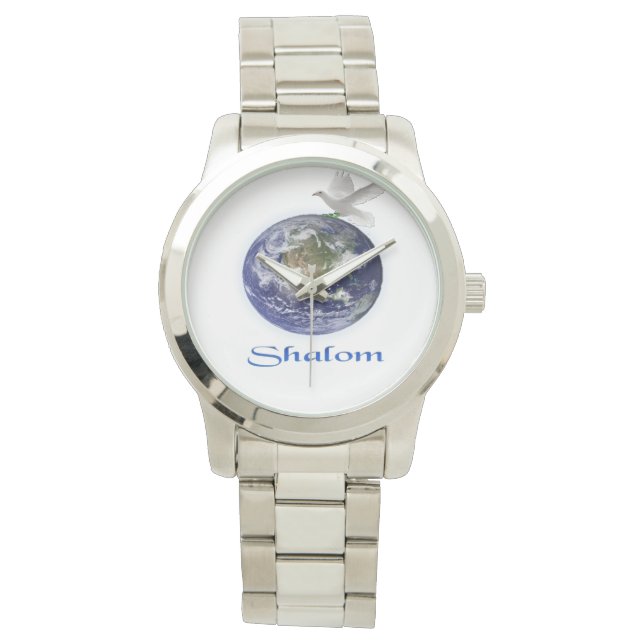 Shalom Juden Armbanduhr (Vorderseite)