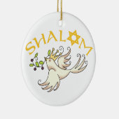 Shalom Keramik Ornament (Rechts)
