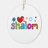 Shalom Keramikornament (Links)