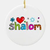 Shalom Keramikornament (Hinten)