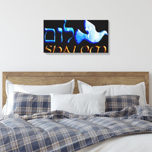Shalom Leinwand-Druck Leinwanddruck (Insitu (Schlafzimmer))