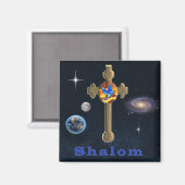 Shalom Magnet (Vorderseite/Rückseite)