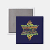 Shalom Magnet (Vorderseite/Rückseite)
