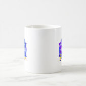 SHALOM mit David Medallion Kaffeetasse (Mittel)