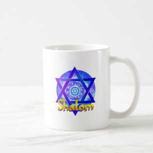 SHALOM mit David Medallion Kaffeetasse