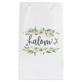 Shalom (mit Lilies und Stern von David) Kleine Geschenktüte