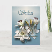Shalom - Passover card with Star of David Karte (Vorderseite)