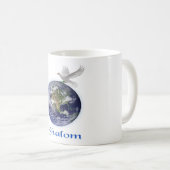 Shalom Peace Dove Kaffeetasse (VorderseiteRechts)