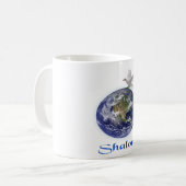 Shalom Peace Dove Kaffeetasse (Vorderseite Links)