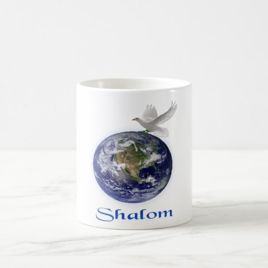 Shalom Peace Dove Kaffeetasse (Mittel)