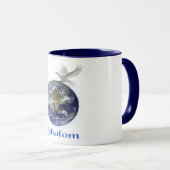 Shalom Peace Dove Tasse (VorderseiteRechts)