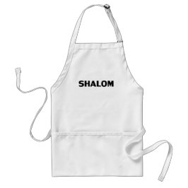 Shalom, Peace Schwarz-weiß minimalistisch, modern Schürze