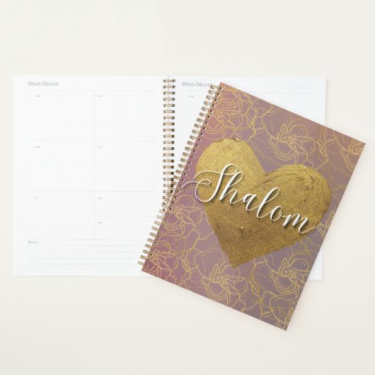 Shalom Pink & Gold Planer (Anzeige)