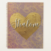 Shalom Pink & Gold Planer (Vorderseite)