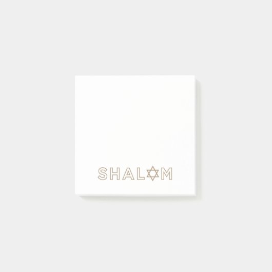 Shalom Post-It-Notes Post-it Klebezettel (Vorderseite)