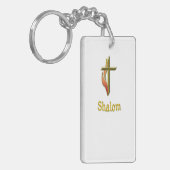 Shalom Schlüsselanhänger (Vorderseite links)