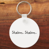 Shalom. Shalom. - Schlüsselkette Schlüsselanhänger (Vorderseite)