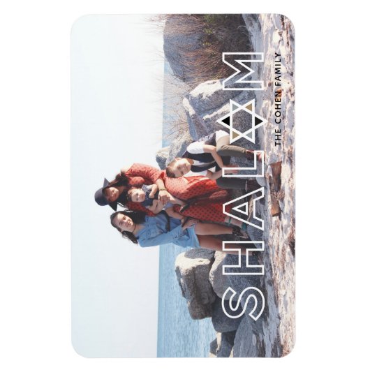 Shalom Star Hanukkah Magnet (Vertikal)