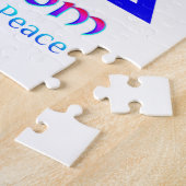 SHALOM Stern von David_Pray für Frieden von Israel Puzzle (Seite)