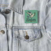 Shalom Taube Frieden Erde Button (Beispiel)