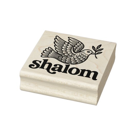 Shalom Taube Frieden Erde Gummistempel (Stempel)