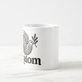 Shalom-Taube Frieden Erde Kaffeetasse (Mittel)
