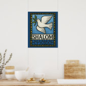 Shalom Taube Frieden Erde Poster (Küche)