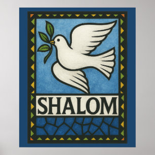 Shalom Taube Frieden Erde Poster