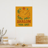 Shalom Taube Frieden Erde Poster (Küche)
