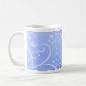 Shalom Tauben-blaue Strudel-Tasse Kaffeetasse (Links)