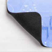 Shalom Tauben-blauer Strudel Mousepad (Ecke)