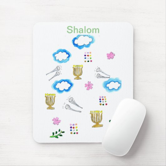 Shalom und Trumpets Mouse Pad! Mousepad (Mit Mouse)