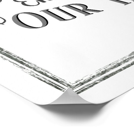 Shalom verkörpert unsere Zuhause Bird Wall Art Poster (Ecke)