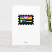 Shalom von unserem Haus zu Ihrer Grußkarte Karte (Rückseite)