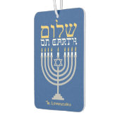 Shalom Weltfrieden Hanukkah Holiday Foto Autolufterfrischer (Links)