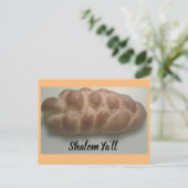 Shalom Ya'll herausfordern Brot Postkarte (Stehend Vorderseite)
