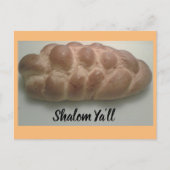 Shalom Ya'll herausfordern Brot Postkarte (Vorderseite)