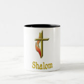 Shalom Zweifarbige Tasse (Mittel)