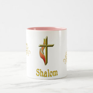 Shalom Zweifarbige Tasse
