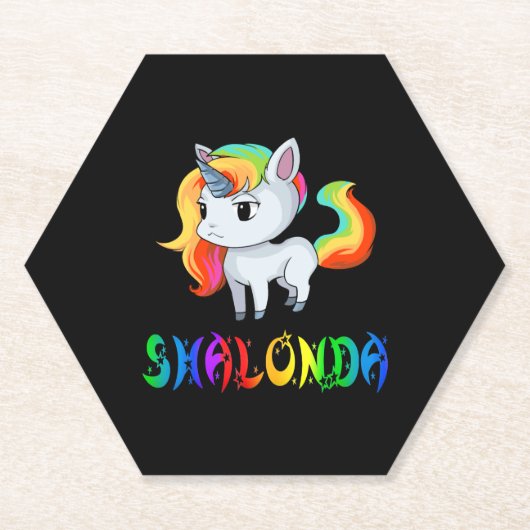 Shalonda Unicorn Untersetzer (Vorderseite)