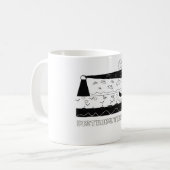 Shaluka Dist. "Ich bin irgendwo sonst" Tasse (Vorderseite Links)