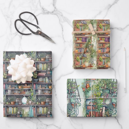 Shalvah - Bücher Geschenkpapier Set (Vorderseite)