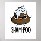 Sham-poo Funny Gekackt mit Shampoo Blasen Pub Poster (Vorne)