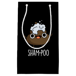 Sham-poo Funny Gekackt mit Shampoo Pun Dark BG Kleine Geschenktüte