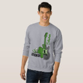 Sham Rock. Musik Thema St. Patrick's Day Sweatshirt (Vorne ganz)