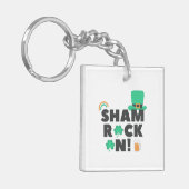 " SHAM ROCK N! " DOPPELSEITE ACRYLIC-SCHLÜSSELANHÄ SCHLÜSSELANHÄNGER (Vorderseite links)
