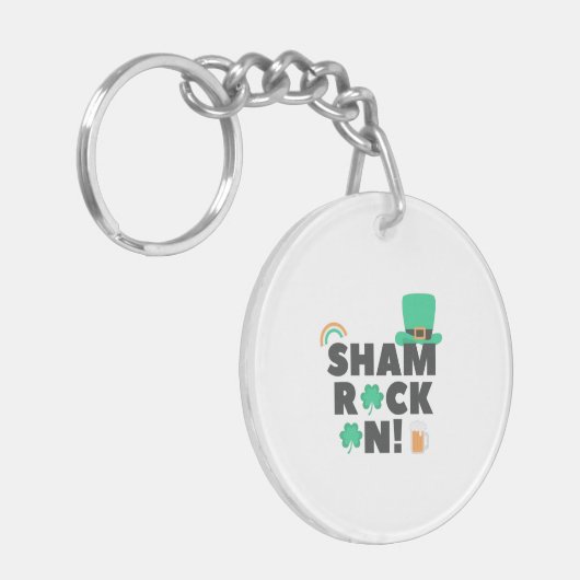 " SHAM ROCK N! " DOPPELSEITE ACRYLIC-SCHLÜSSELANHÄ SCHLÜSSELANHÄNGER (Vorderseite links)