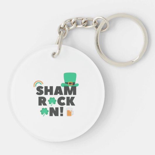 " SHAM ROCK N! " DOPPELSEITE ACRYLIC-SCHLÜSSELANHÄ SCHLÜSSELANHÄNGER (Rückseite)